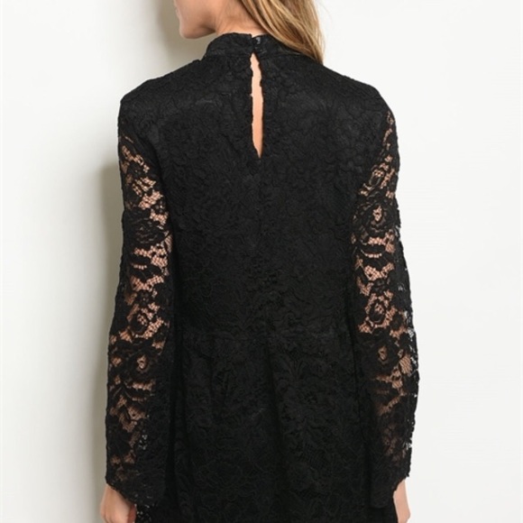 🆕 Black lace long sleeved dress - Picture 5 of 5
